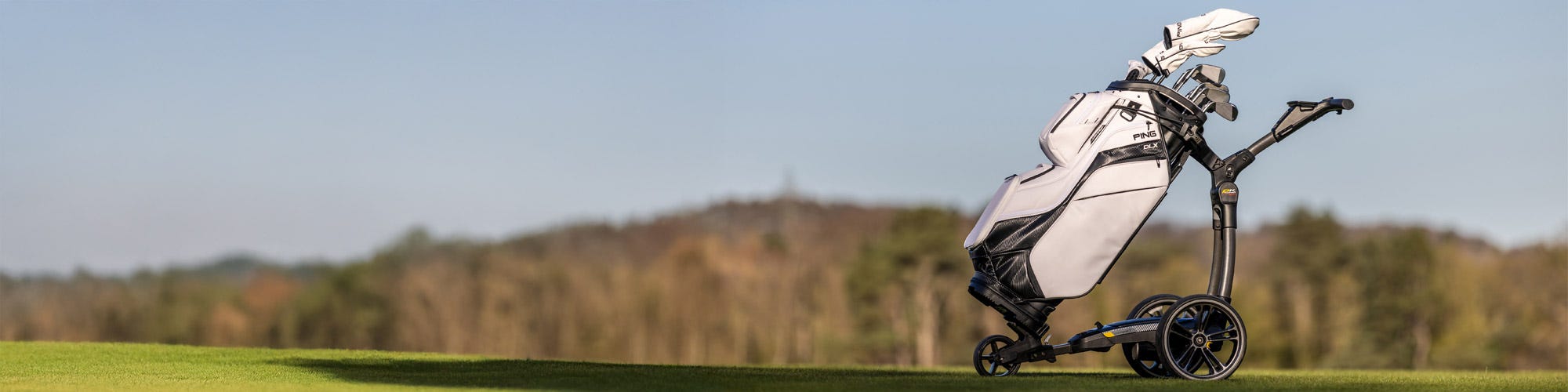 ping dlx golf cart bags on course