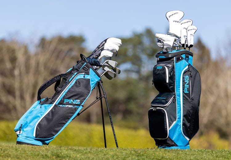 ping golf bags on course