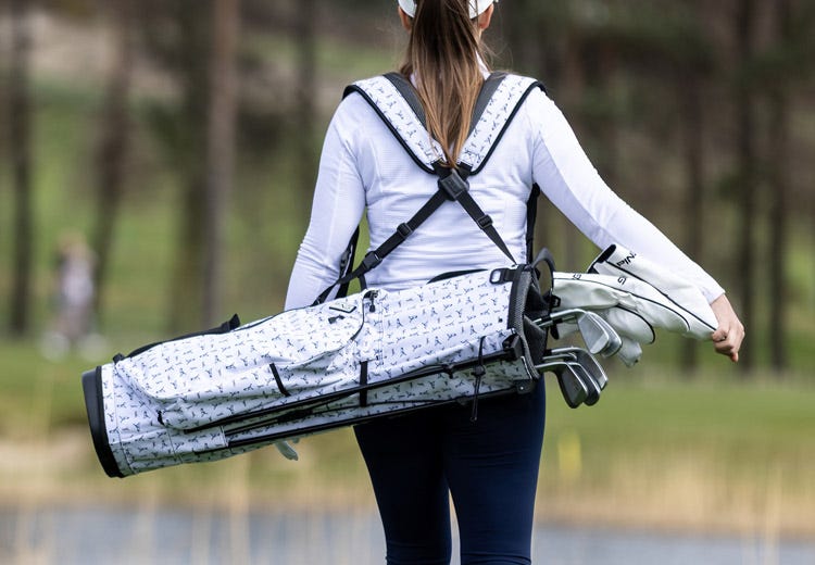 ping moonlander golf carry bag on course lifestyle