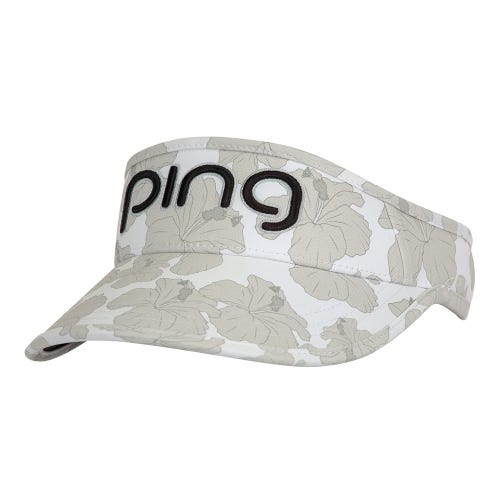 Tour Ladies Sport Visor - White/Hibiscus