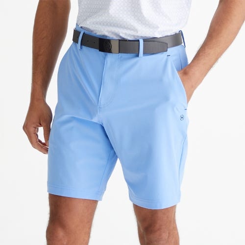 Ari golf shorts in cornflower blue mens lifestyle front