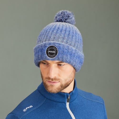 Barraclough Men's Bobble Hat - Blue Multi