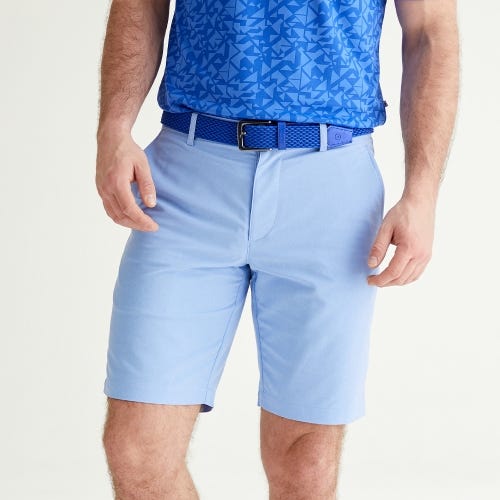 Barret golf shorts in cornflower blue marl mens lifestyle front