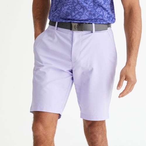 Barret golf shorts in purple ash marl mens lifestyle front