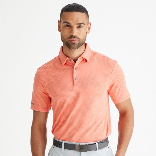 Hershel golf polo shirt in dubarry multi mens lifestyle front