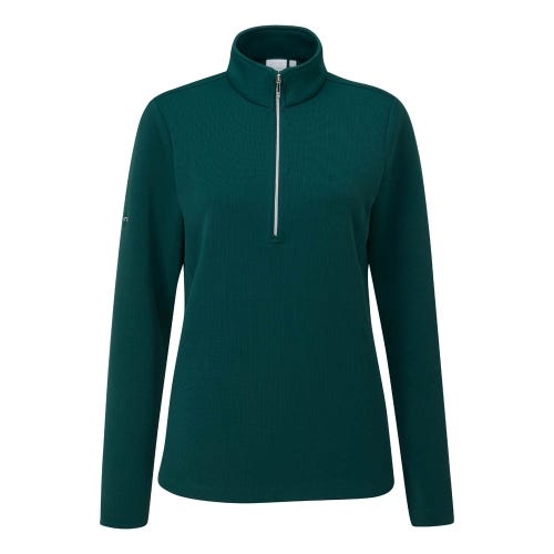 lyla womens golf fleece in pine front view