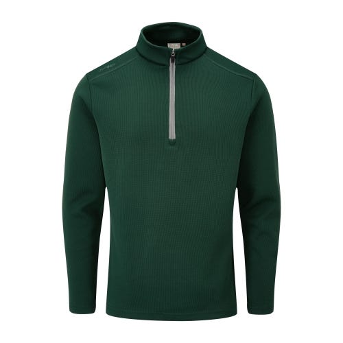 Ramsey Men's Half Zip Ribbed Fleece - Pine