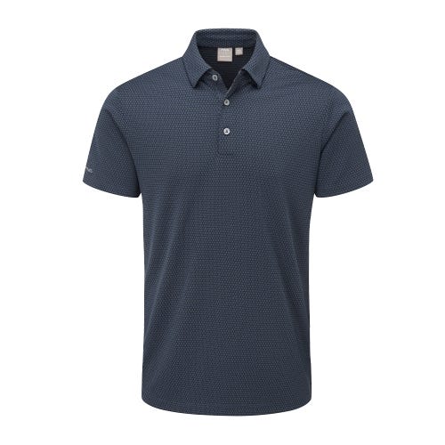 Halcyon Men's Honeycomb Polo Shirt - Oxford Blue Multi