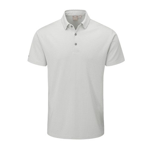 Halcyon Men's Honeycomb Polo Shirt - Silver Multi