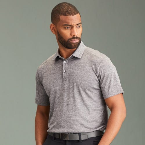 Lindum Men's Polo Shirt - Charcoal Marl
