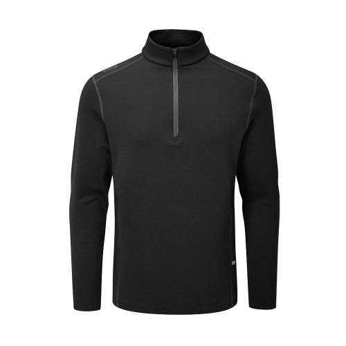 Edwin Men's Half Zip Midlayer - Black