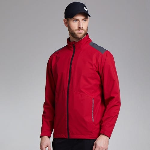 SensorDry® S2 Men's Waterproof Jacket - Firebrick/Asphalt