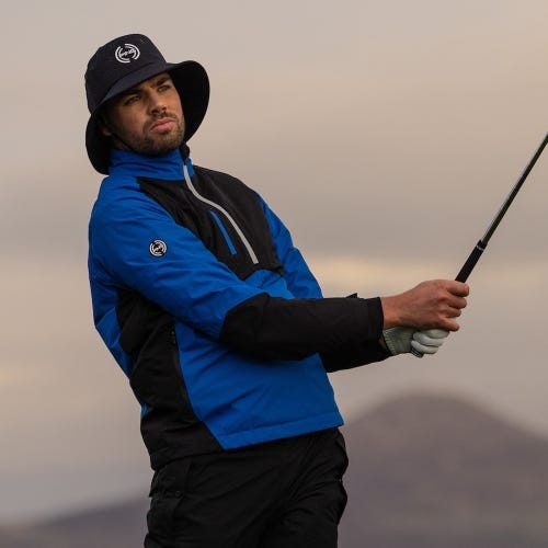 SensorDry® S2 Pro Men's Half Zip Waterproof Jacket - Classic Blue/Black