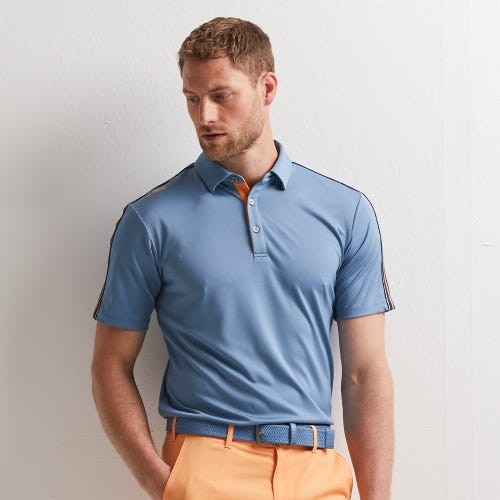 Inver Men's Polo Shirt - Coronet Blue Multi