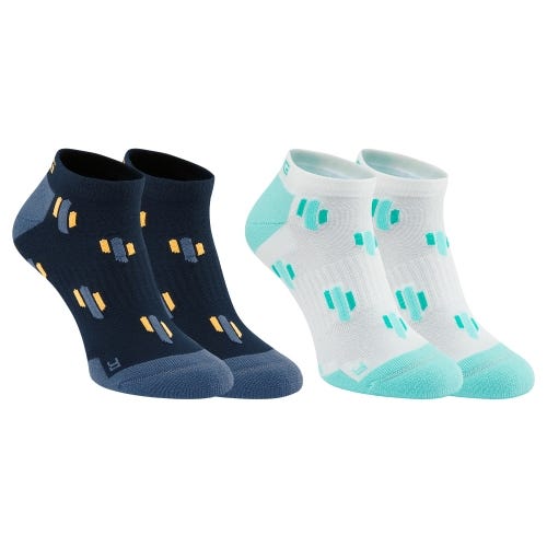 Men's Cactus No Show Socks (2 pair pack) - Navy Multi