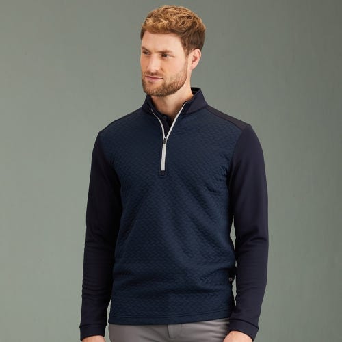 Whister Men's 3D Jacquard Fleece - Navy