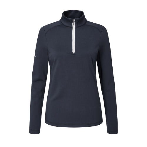 sonya ladies fleece mid-layer in navy front

