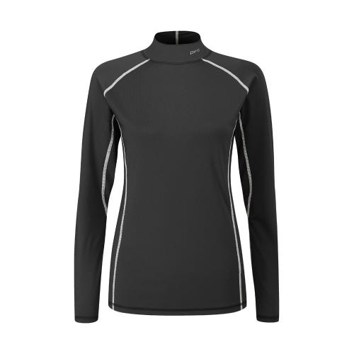 Britney ladies golf base layer top in black front