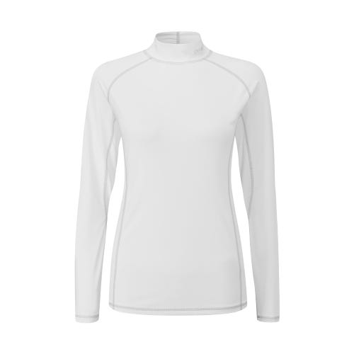 Britney ladies golf base layer top in white front