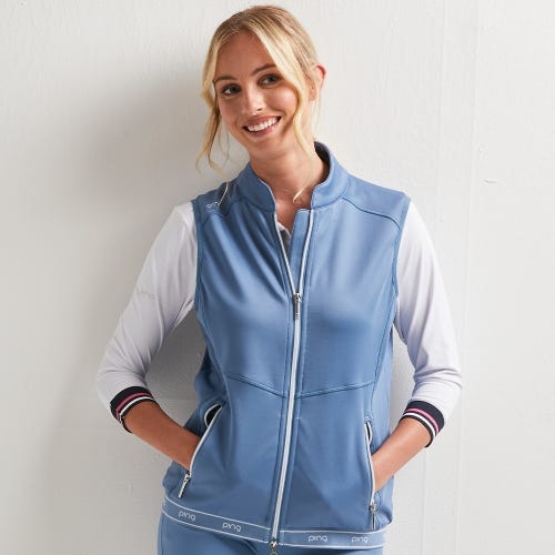 Immy Ladies Fleece Vest - Coronet Blue