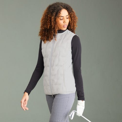 Flo Ladies Insulated Vest - Quiet Grey