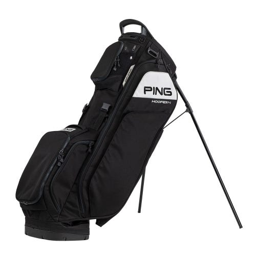 Ping hoofer 14 golf bag in black standing