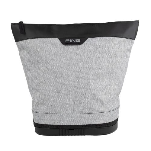 Ping range bag in textured heather grey front