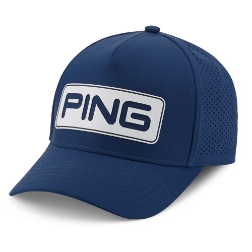 ping tour vented delta cap navy/white front