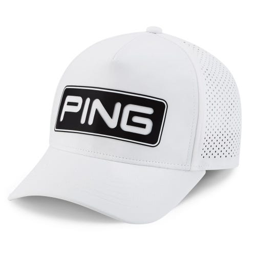ping tour vented delta cap white/black front