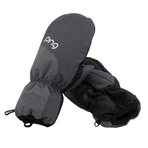 PING Ladies Golf Mittens - Grey/Black