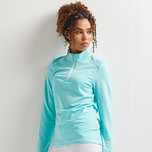 Sonya Ladies Fleece Midlayer - Aruba Blue