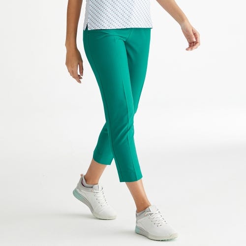 vic golf trouser in ivy womens lifestyle front