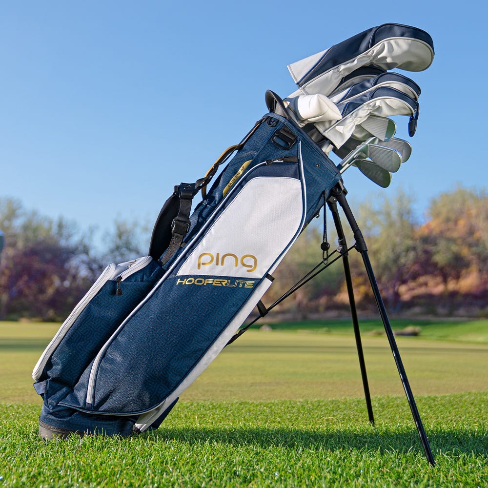 Hoofer Lite Ladies Golf Bag in Blue Coral Ping EU