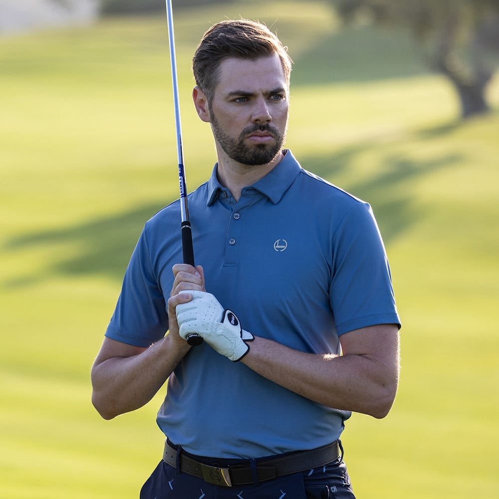 Gold Putter Polo in Coronet Blue Ping EU
