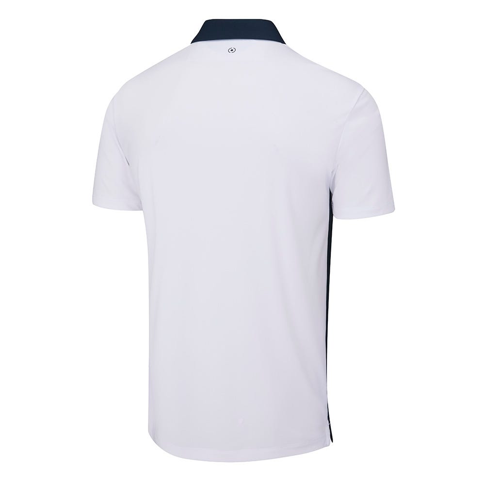 Bodi Men s Colour Block Polo Shirt Navy White