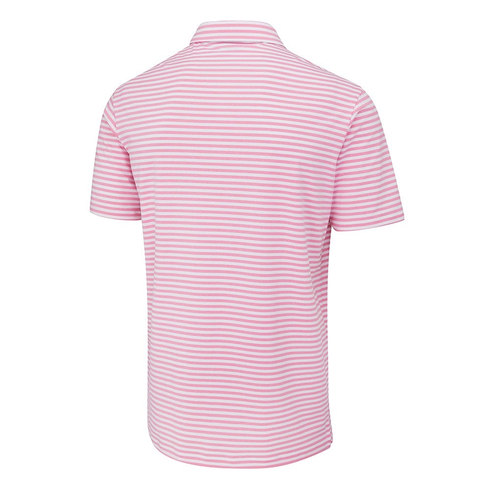 Owain Striped Polo in Wild Rose White Ping EU