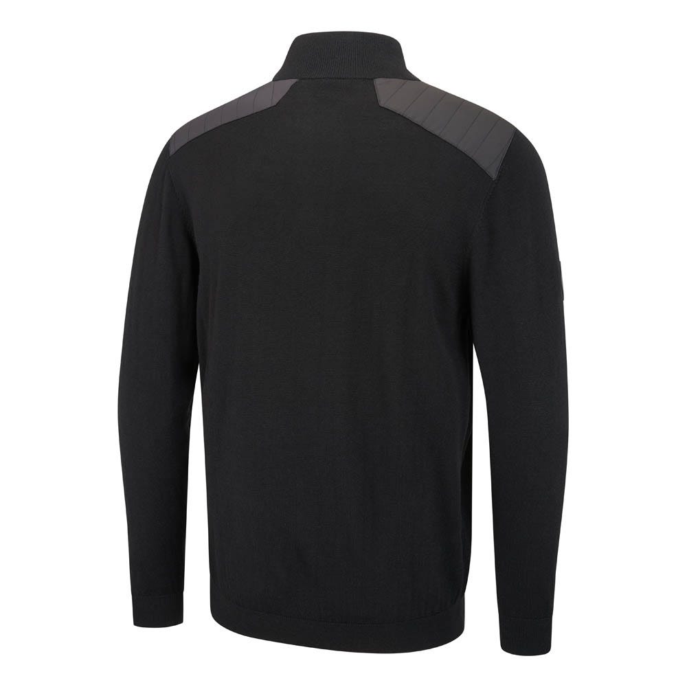 高質で安価 in Sweater Zip Half Men's Cranford Black Europe Ping | その他