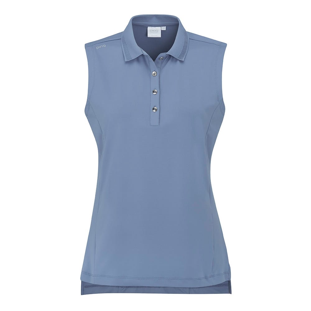 Ladies sleeveless polo tops online
