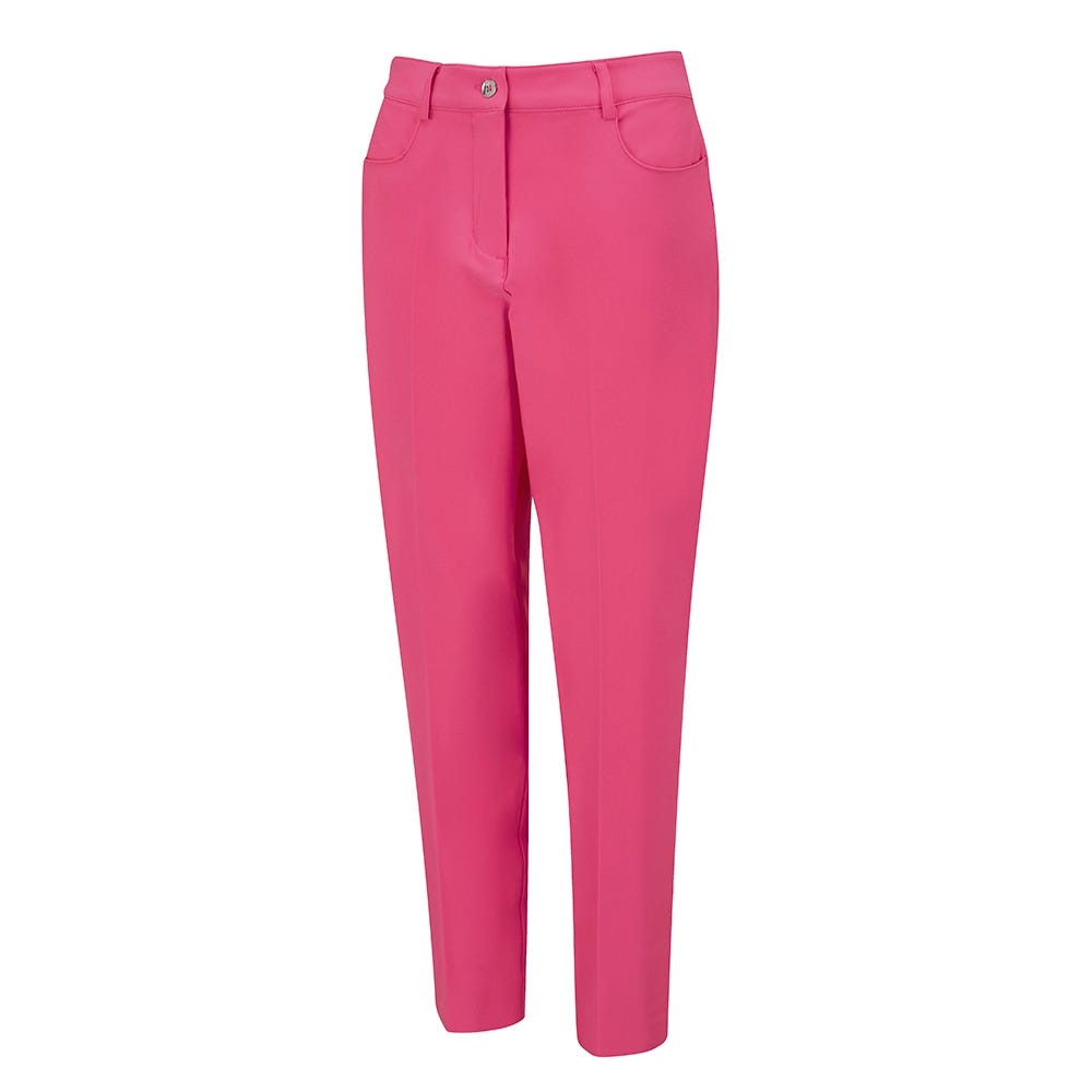 Vic Ladies Tapered Trousers Pink Blossom
