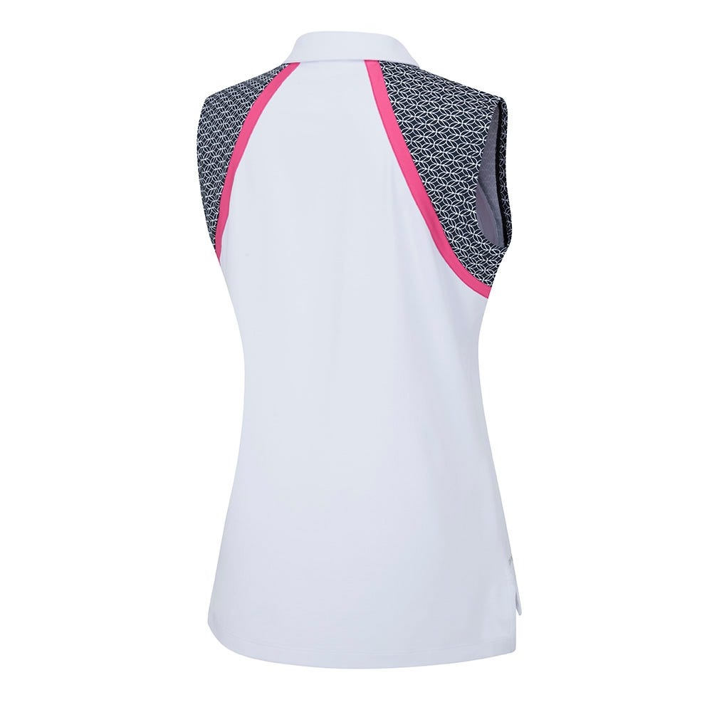 Ladies sleeveless polo neck tops shop