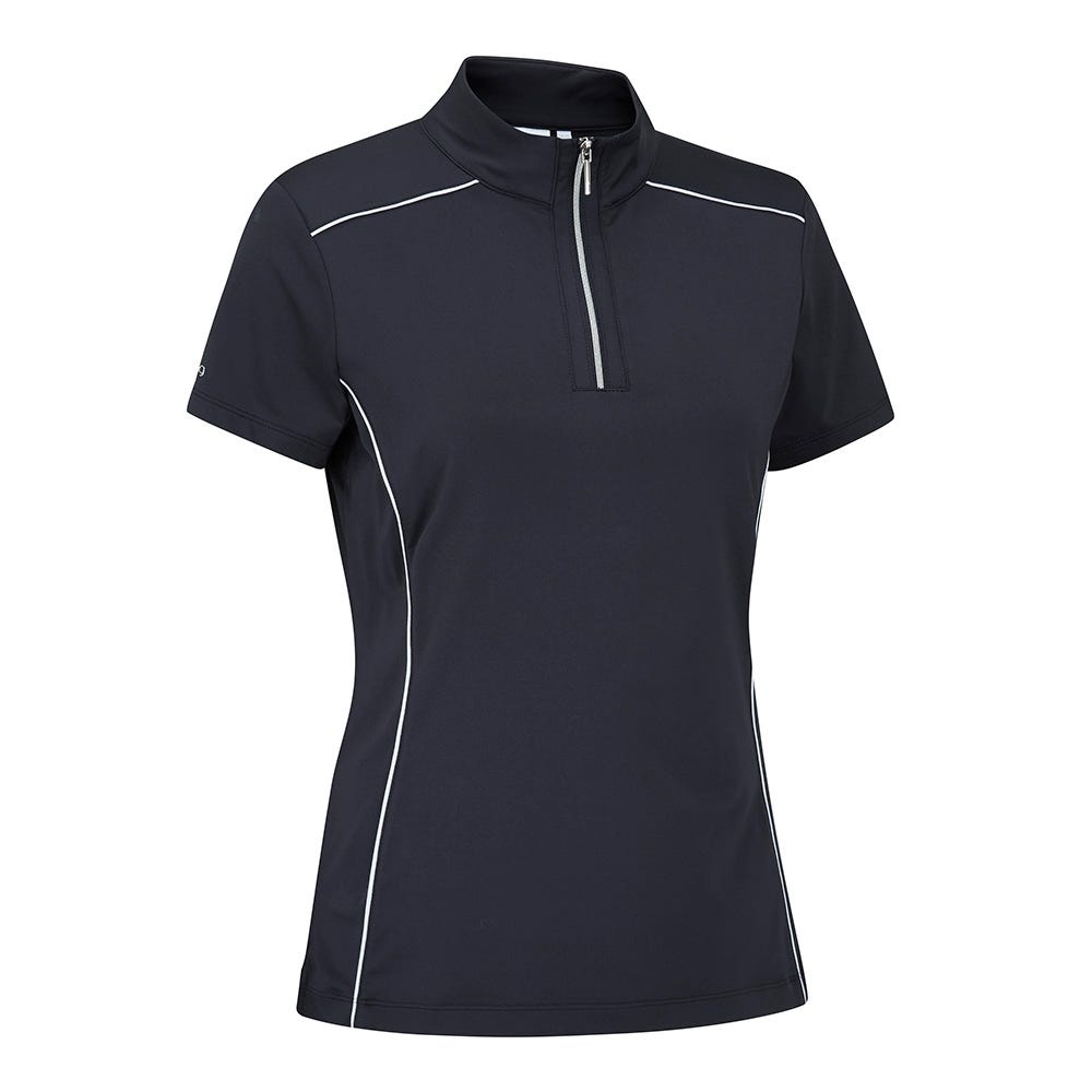 誕生日プレゼント Stand Ladies Romana Collar EU Ping | Navy in Polo トップス