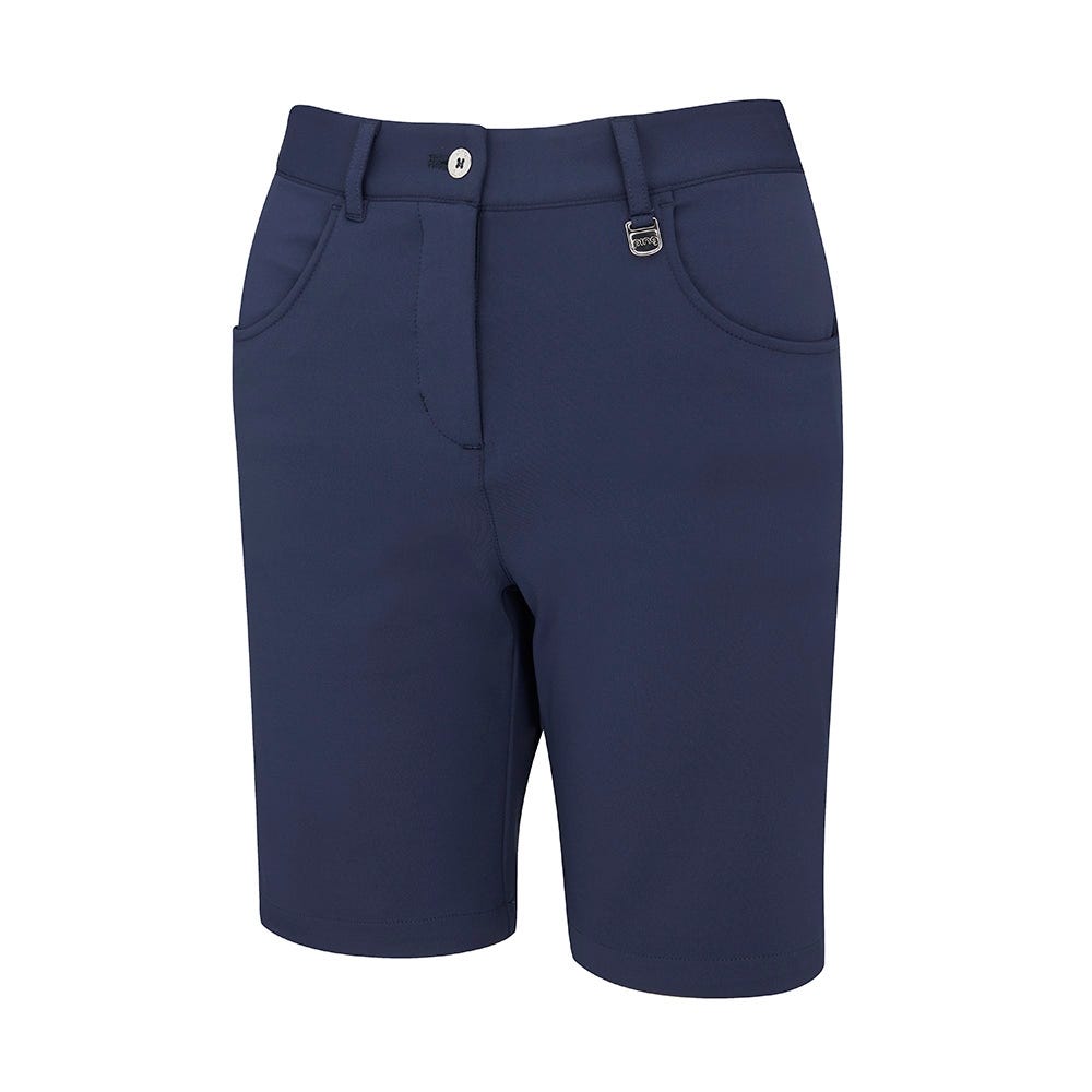 Womens navy blue bermuda shorts store