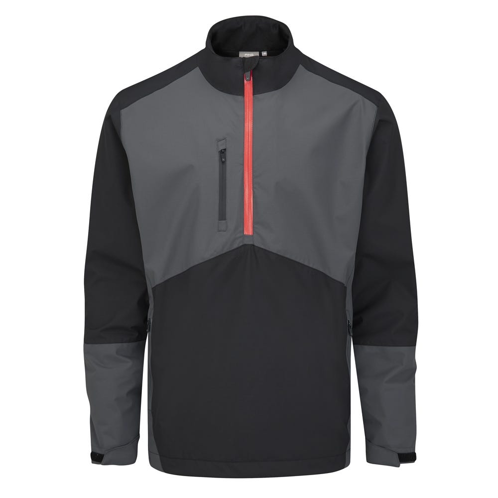 Half zip discount rain jacket mens