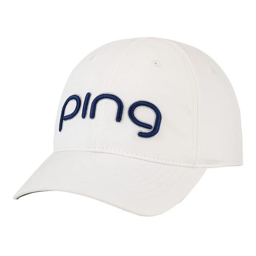 Ladies Tour Delta Cap - White/Navy