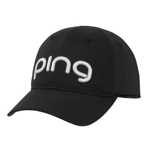 Ladies Tour Delta Cap - Black/White