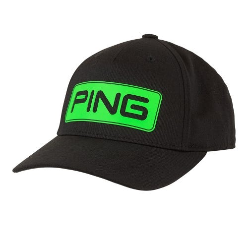 Junior Tour Classic Cap - Black/Electric Green