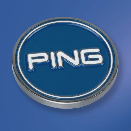 PING PYB Ball Marker Royal White