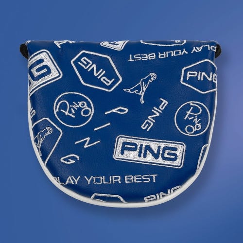Dancing PING Mallet Putter Headcover Royal White