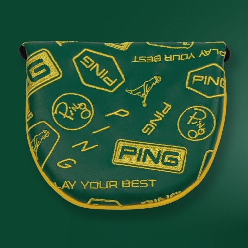 Dancing PING Mallet Putter Headcover Green Gold