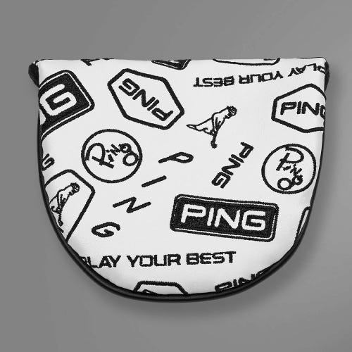 Dancing PING Mallet Putter Headcover White
